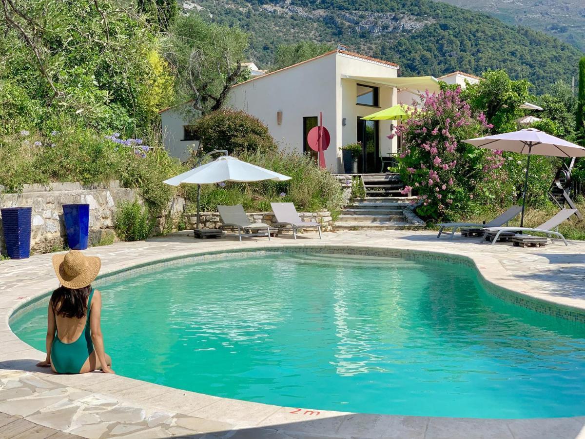 Maison D'Hotes Bleu Azur Tourrettes-sur-Loup Eksteriør billede